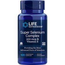 Life Extension Super Selenium Complex 200mcg & Vitamin E, 100 vege capsules